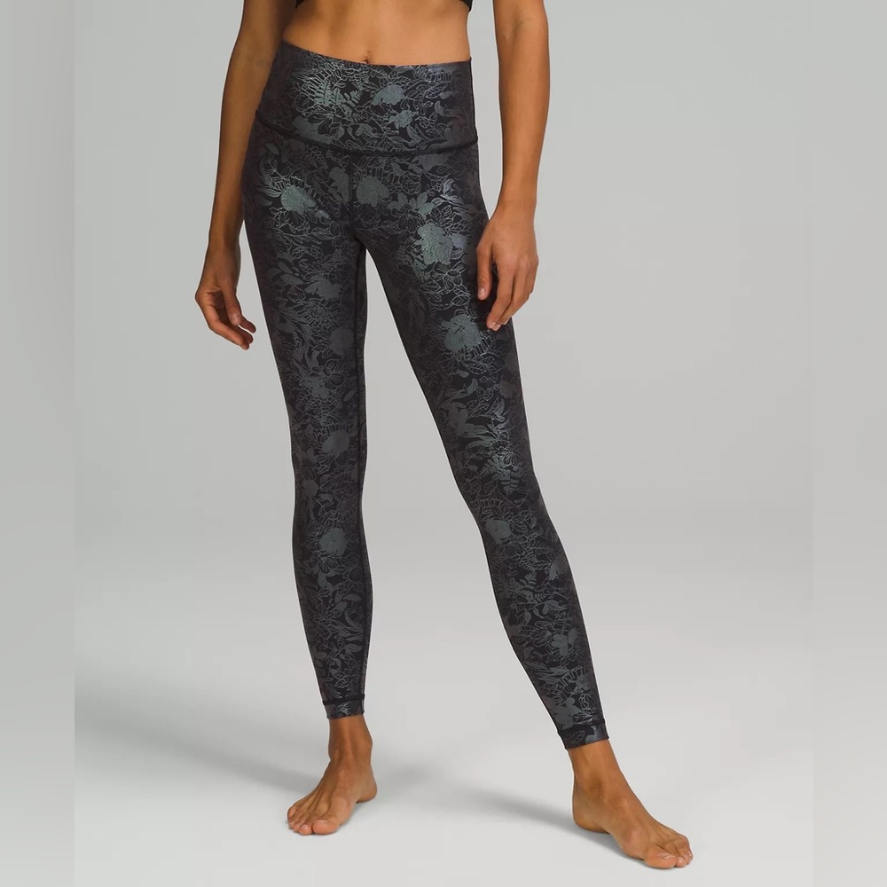 Lululemon metallic high rise luxtreme. Size 2.